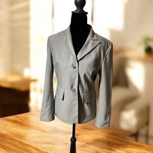 Worthington Women’sLined Blazer Suit Jacket Grey Size 4P